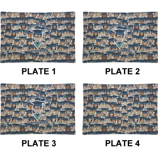 Graduating Students Set of Rectangular Appetizer / Dessert Plates (Approval)