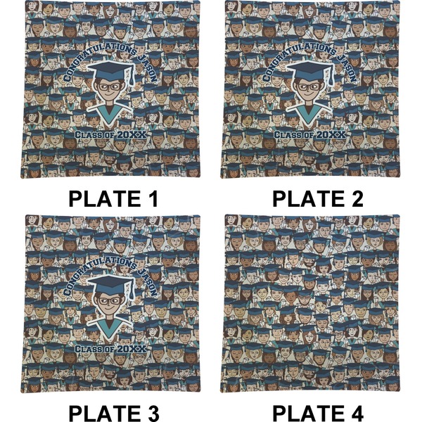 Graduating Students Set of Square Dinner Plates (Approval)