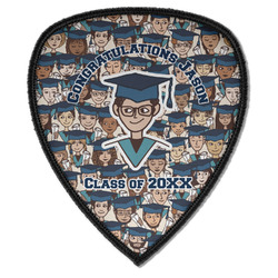 Graduating Students Iron on Shield Patch A w/ Name or Text