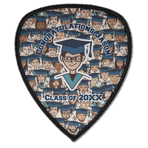 Custom Graduating Students Iron on Shield Patch A w/ Name or Text