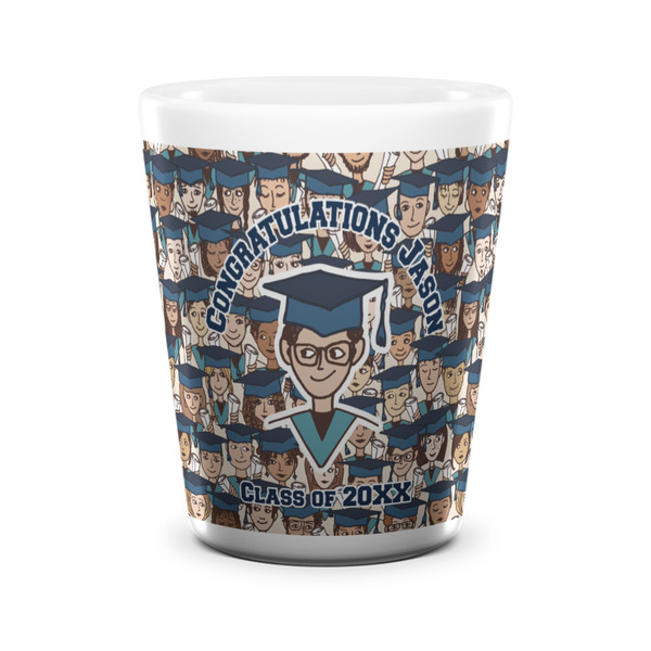 Graduating Students Shot Glass - White - FRONT