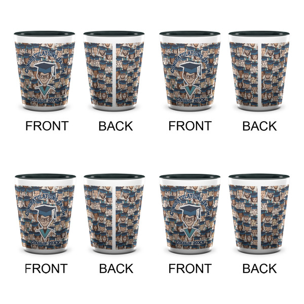 Graduating Students Shot Glassess - Two Tone - Set of 4 - APPROVAL