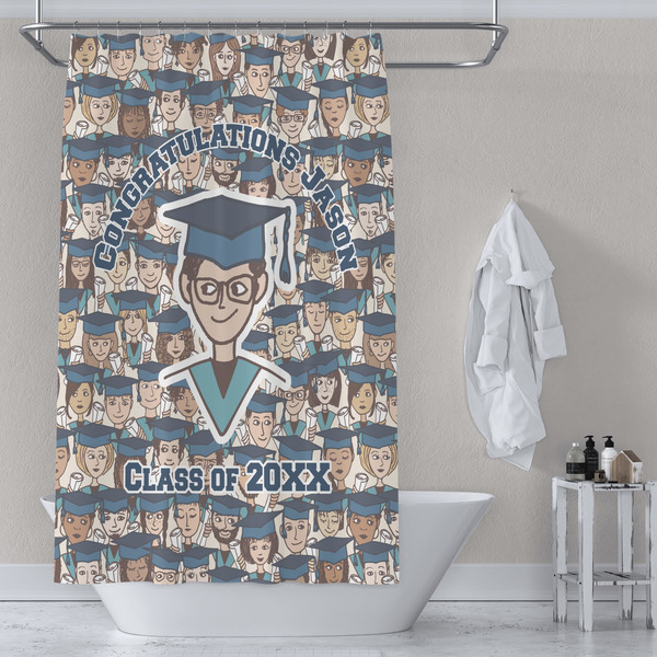 Graduating Students Shower Curtain Lifestyle