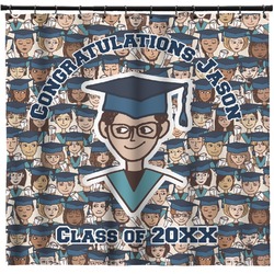Graduating Students Shower Curtain - 71" x 74" (Personalized)