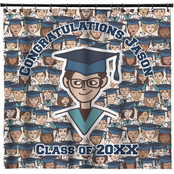 Custom Graduating Students Shower Curtain - 71" x 74" (Personalized)
