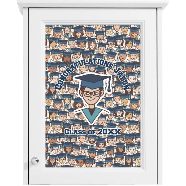 Graduating Students Single White Cabinet Decal