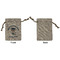 Graduating Students Small Burlap Gift Bag - Front Approval
