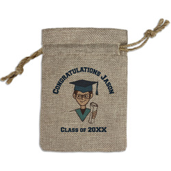 Graduating Students Small Burlap Gift Bag - Front (Personalized)