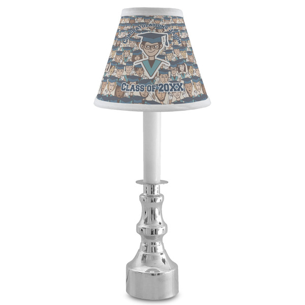 Graduating Students Small Chandelier Lamp - LIFESTYLE (on candle stick)