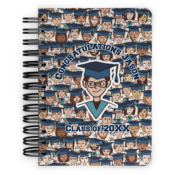 Custom Graduating Students Spiral Notebook - 5x7 w/ Name or Text