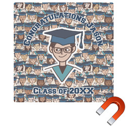 Graduating Students Square Car Magnet - 6" (Personalized)