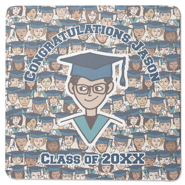 Graduating Students Square Coaster Rubber Back - Single