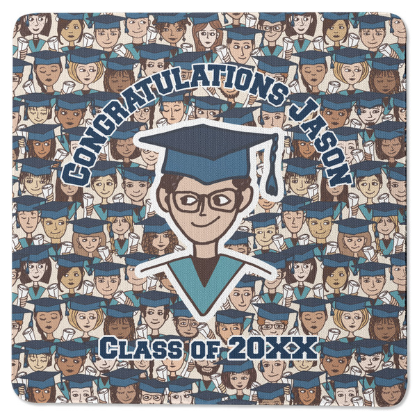 Graduating Students Square Coaster Rubber Back - Single