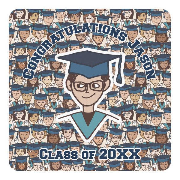 Custom Graduating Students Square Decal - Large (Personalized)