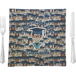 Graduating Students 9.5" Glass Square Lunch / Dinner Plate- Single or Set of 4 (Personalized)