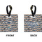 Graduating Students Square Luggage Tag (Front + Back)