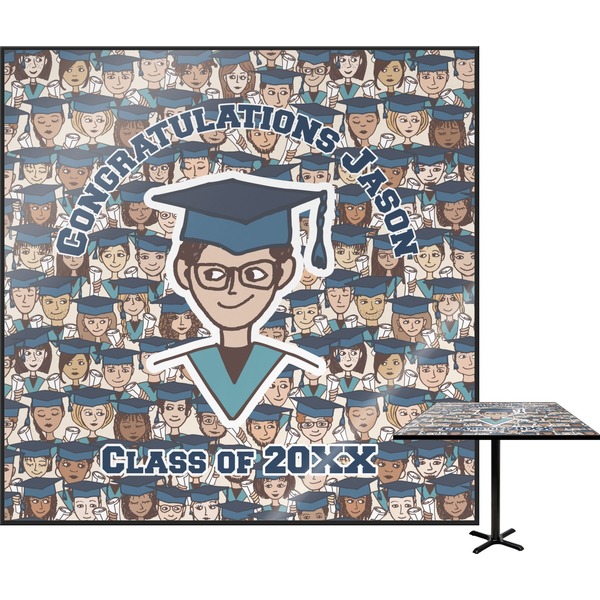 Custom Graduating Students Square Table Top - 24" (Personalized)