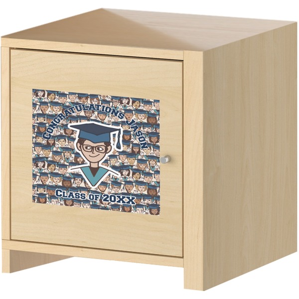 Graduating Students Square Wall Decal on Wooden Cabinet