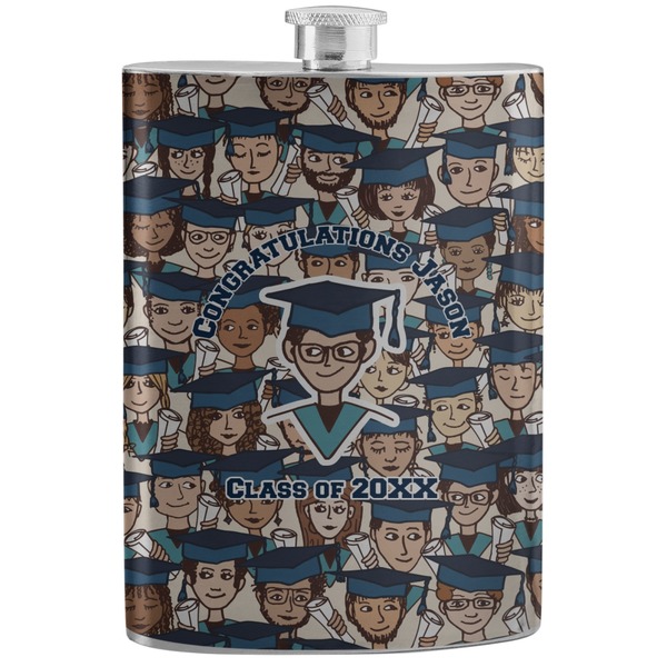 Custom Graduating Students Stainless Steel Flask (Personalized)