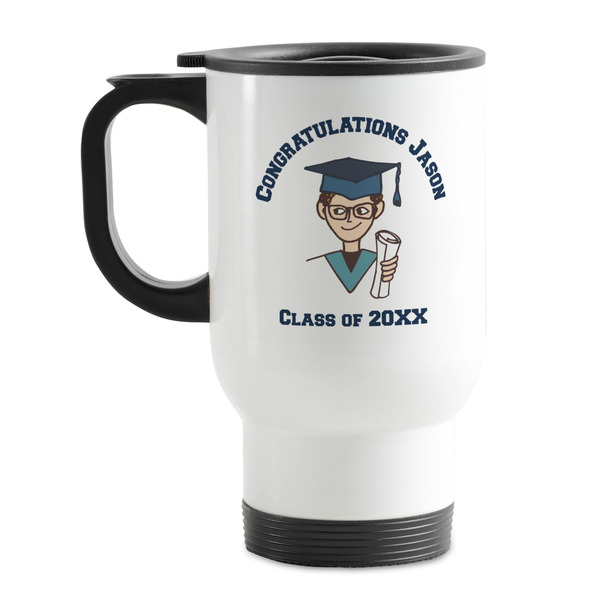 Custom Graduating Students Stainless Steel Travel Mug with Handle