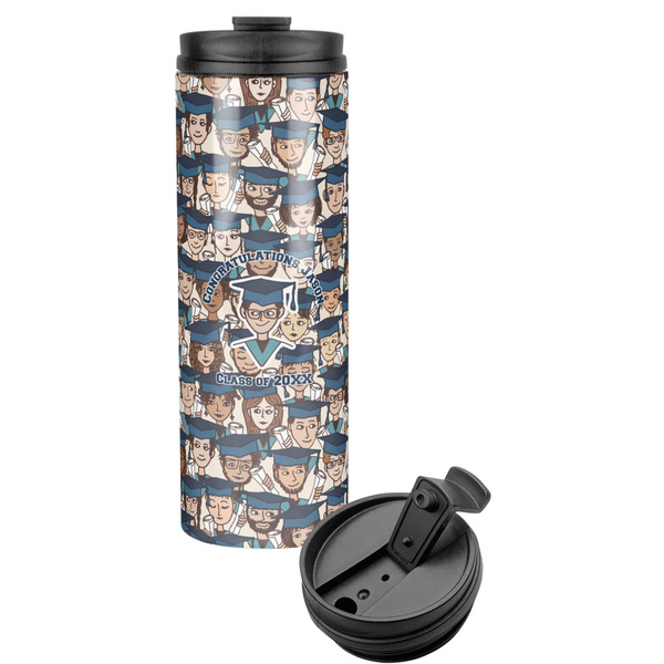 Custom Graduating Students Stainless Steel Skinny Tumbler (Personalized)