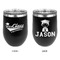 Graduating Students Stainless Wine Tumblers - Black - Double Sided - Approval