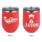 Graduating Students Stainless Wine Tumblers - Coral - Double Sided - Approval