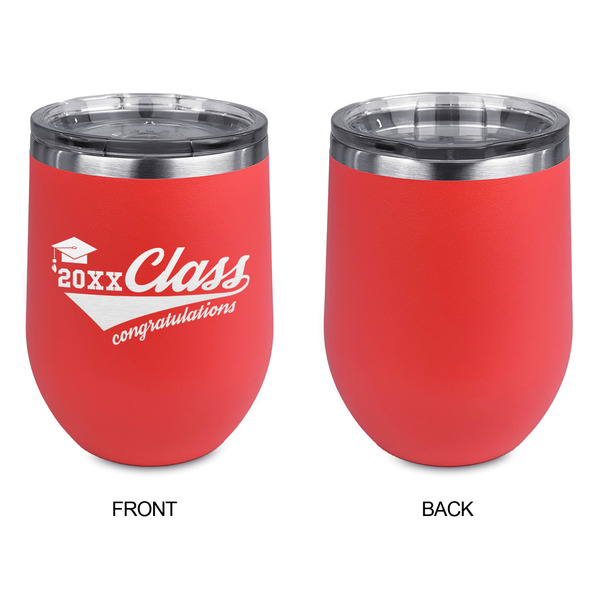 Graduating Students Stainless Wine Tumblers - Coral - Single Sided - Approval