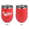 Graduating Students Stainless Wine Tumblers - Coral - Single Sided - Approval