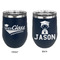 Graduating Students Stainless Wine Tumblers - Navy - Double Sided - Approval