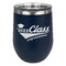 Graduating Students Stainless Wine Tumblers - Navy - Double Sided - Front