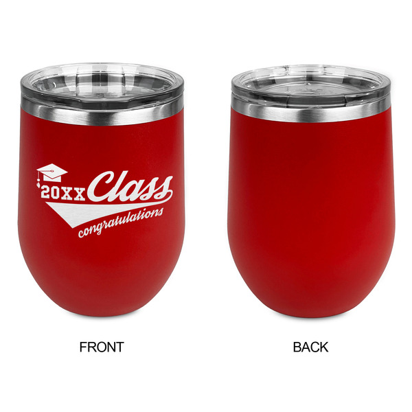 Graduating Students Stainless Wine Tumblers - Red - Single Sided - Approval
