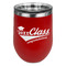 Graduating Students Stainless Wine Tumblers - Red - Single Sided - Front