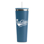 Graduating Students RTIC Everyday Tumbler with Straw - 28oz - Steel Blue - Single-Sided (Personalized)