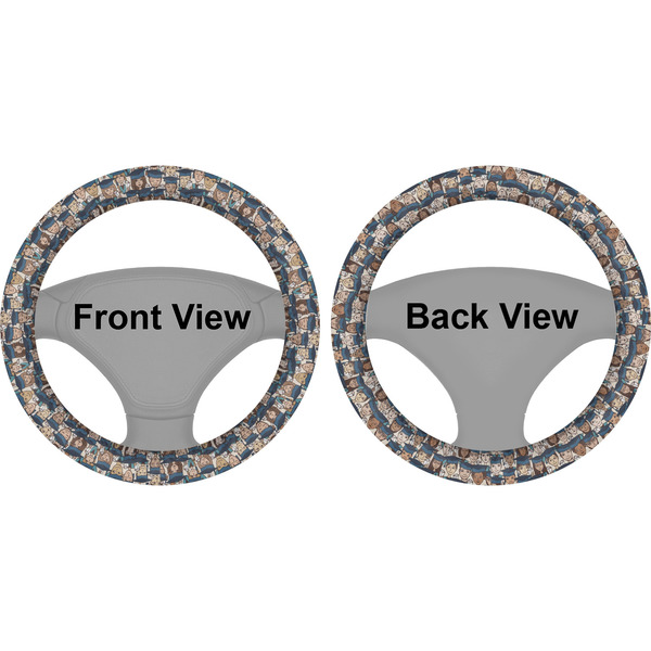 Graduating Students Steering Wheel Cover- Front and Back