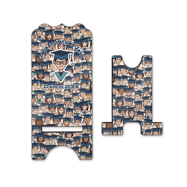Graduating Students Stylized Phone Stand - Front & Back - Small