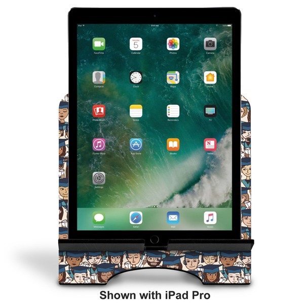 Graduating Students Stylized Tablet Stand - Front with ipad