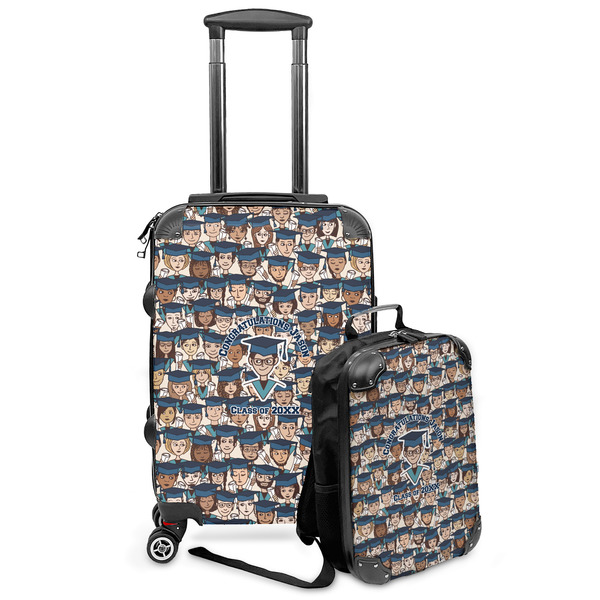 Custom Graduating Students Kids 2-Piece Luggage Set - Suitcase & Backpack (Personalized)