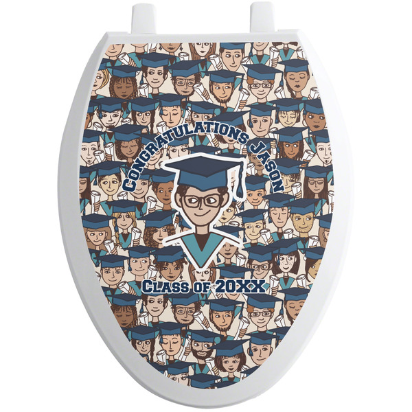 Graduating Students Toilet Seat Decal Elongated