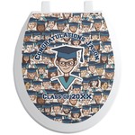 Graduating Students Toilet Seat Decal - Round (Personalized)