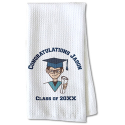 Graduating Students Kitchen Towel - Waffle Weave - Partial Print (Personalized)