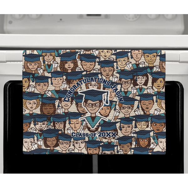 Graduating Students Waffle Weave Towel - Full Color Print - Lifestyle2 Image