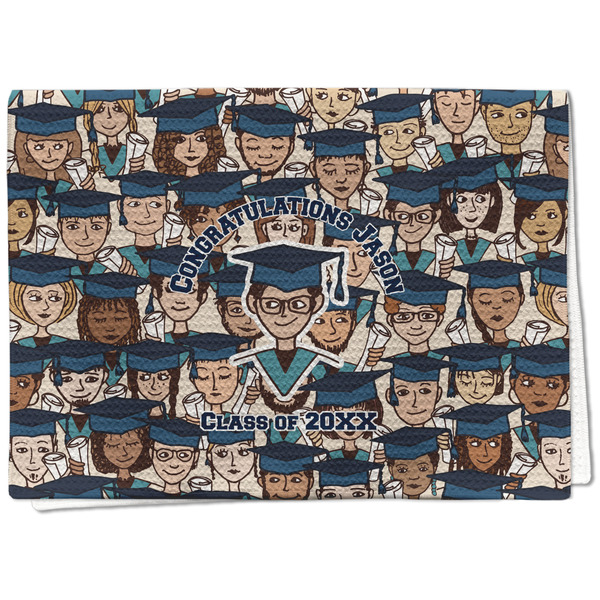 Custom Graduating Students Kitchen Towel - Waffle Weave (Personalized)