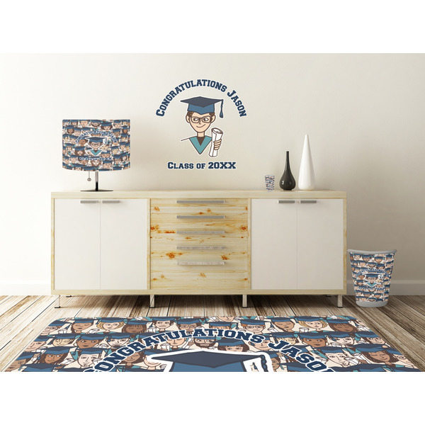 Graduating Students Wall Graphic Decal Wooden Desk