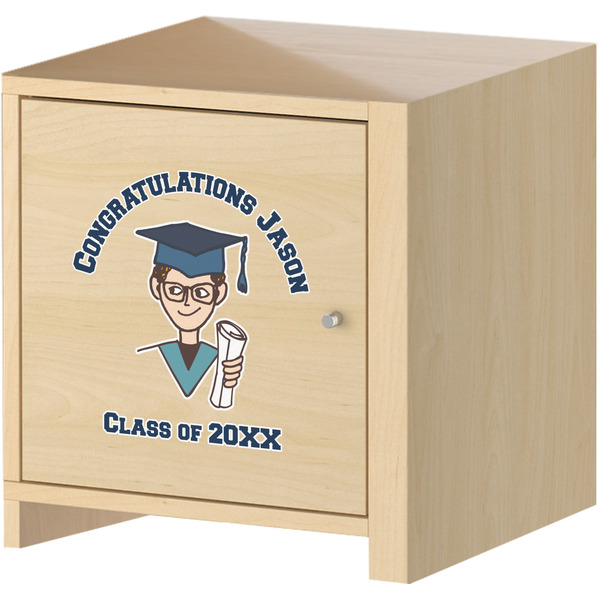 Graduating Students Wall Graphic on Wooden Cabinet