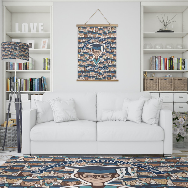 Graduating Students Wall Hanging Tapestry - Portrait - IN CONTEXT