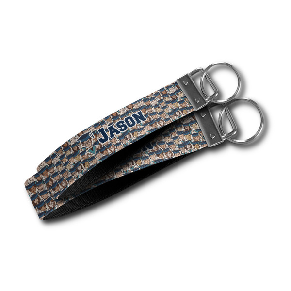 Graduating Students Webbing Keychain FOBs - Size Comparison