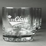 Graduating Students Whiskey Glasses (Set of 4) (Personalized)