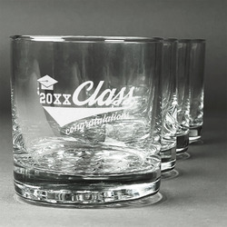 Graduating Students Whiskey Glasses (Set of 4) (Personalized)