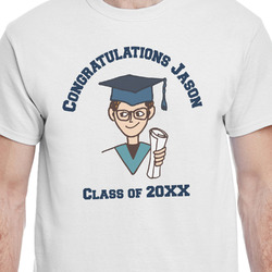 Graduating Students T-Shirt - White - Small (Personalized)
